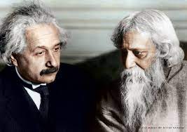 Ravindranath Tagore and Einstein at the later's residence